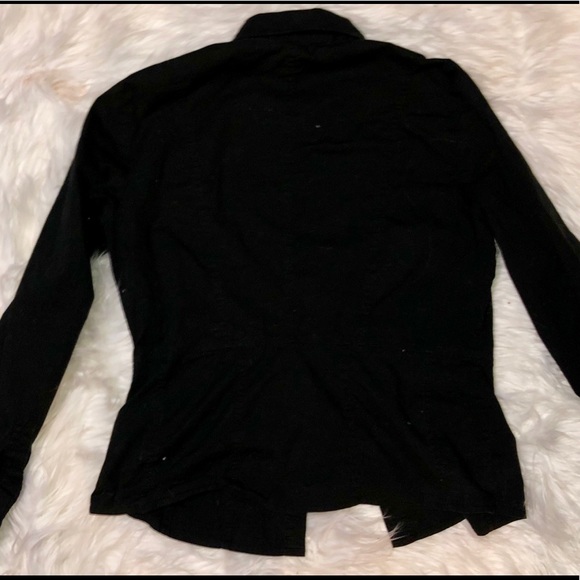 Black button up Micheal Kors top - Picture 2 of 3